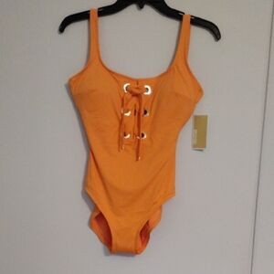 Michael Kors Orange One Piece Swimsuit